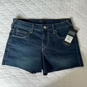 True Religion Mid Rise Curvy Shorts